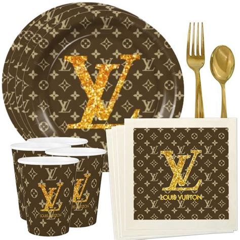 louis vuitton birthday plates|Louis Vuitton paper napkins.